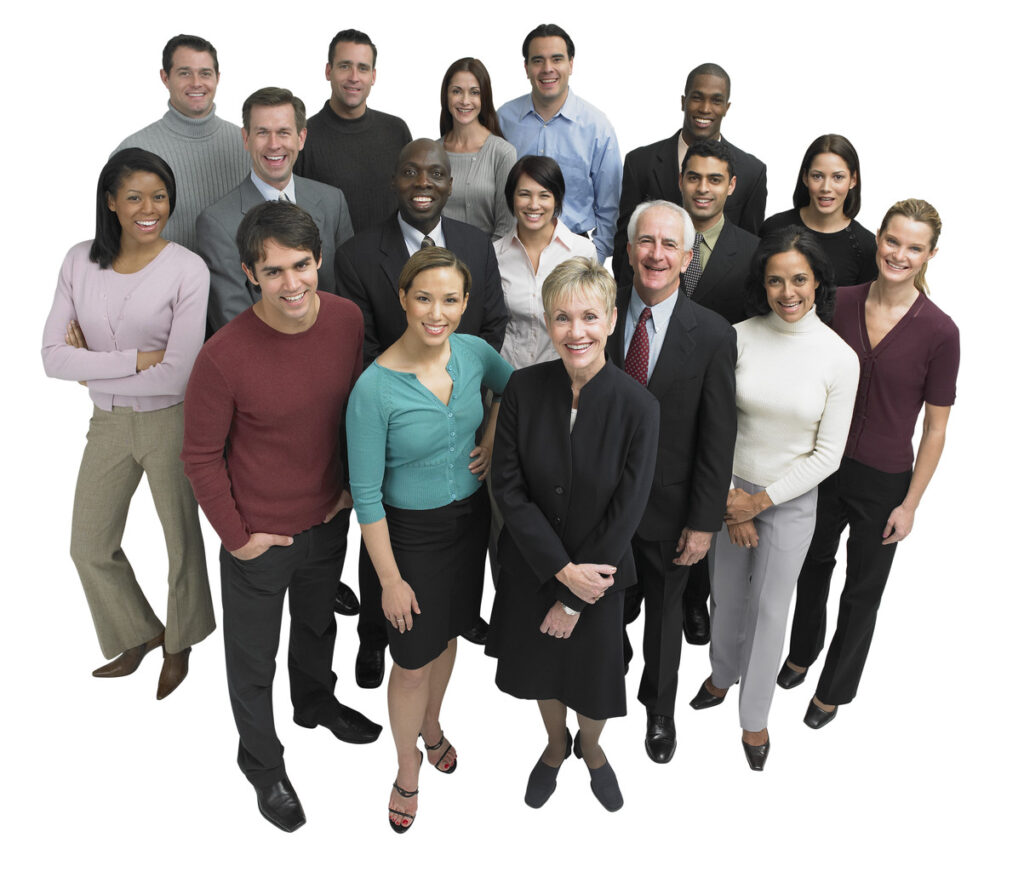 Smiling Group of Professionals - The Kensington - The Kensington employment stock group photo